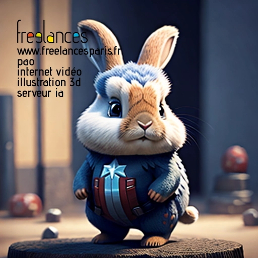 Pao internet vidéo illustration 3d serveur intelligence générative freelance paris studio de création 5T2I6Z10